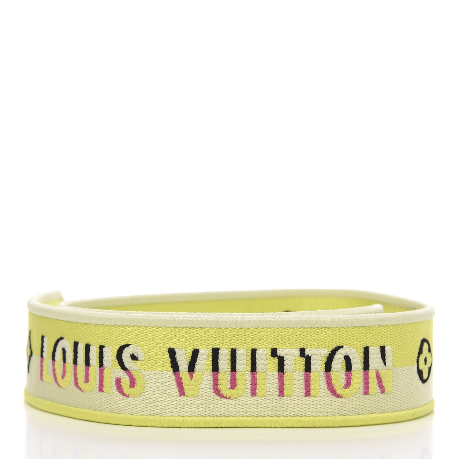 Louis Vuitton Jacquard Alma BB Shoulder Strap Yellow Citron 2 of 3
