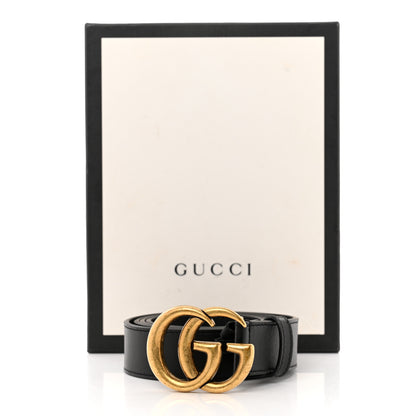 Gucci Moon Calfskin Double G 30mm Belt 110 44 Black 7 of 7