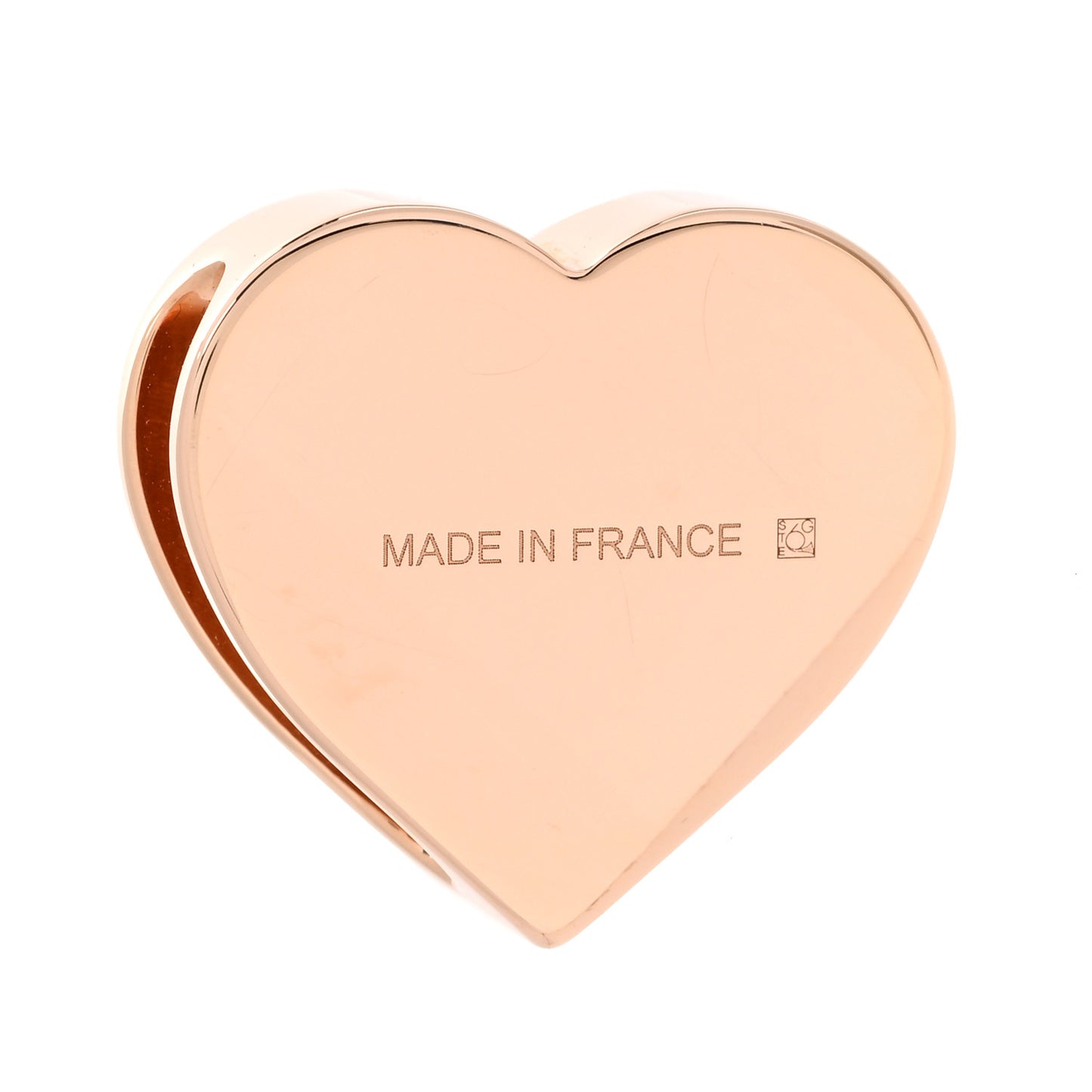 Rose Gold Plated Brass Mini Coeur Twilly Scarf Ring