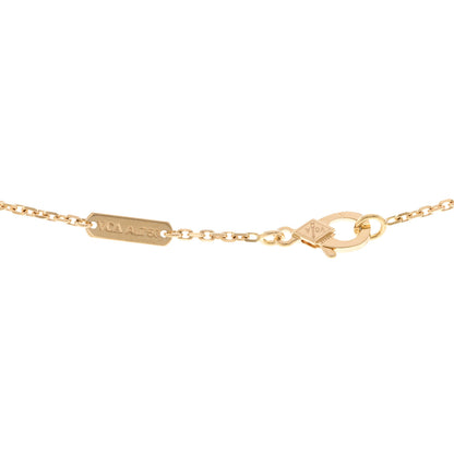 Van Cleef & Arpels 18K Yellow Gold Carnelian Vintage Alhambra Pendant Necklace 4 of 6