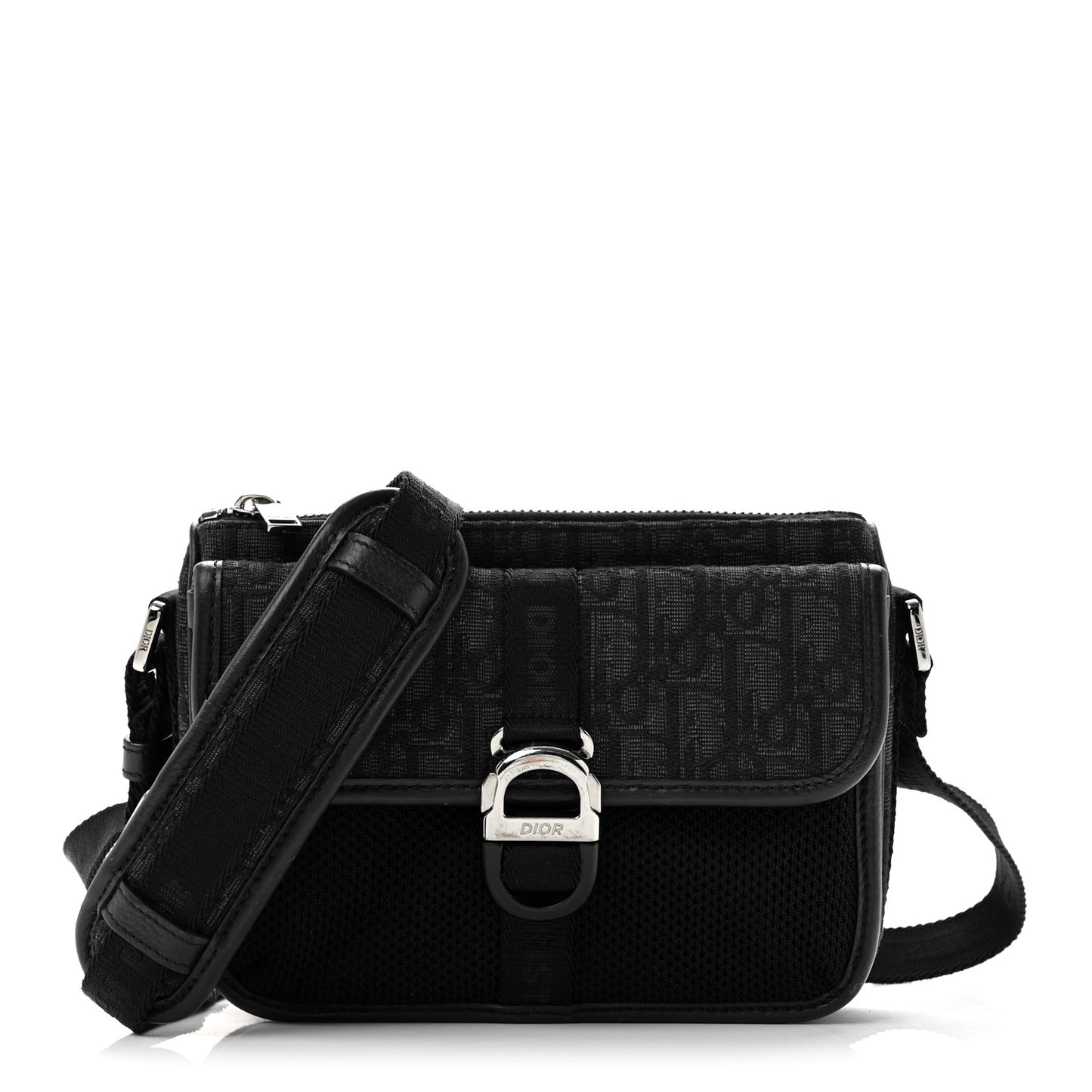 Oblique Jacquard Dior 8 Bag With Strap Black Multicolor
