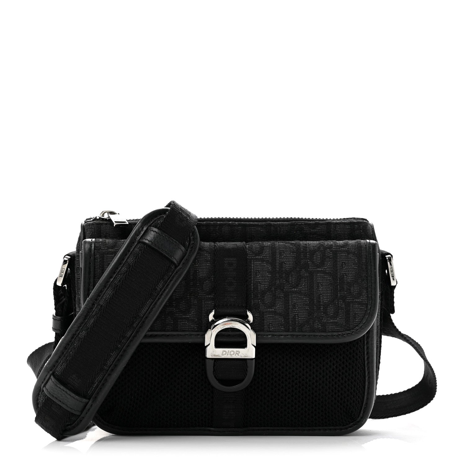 Christian Dior Oblique Jacquard Dior 8 Bag With Strap Black Multicolor 1 of 12