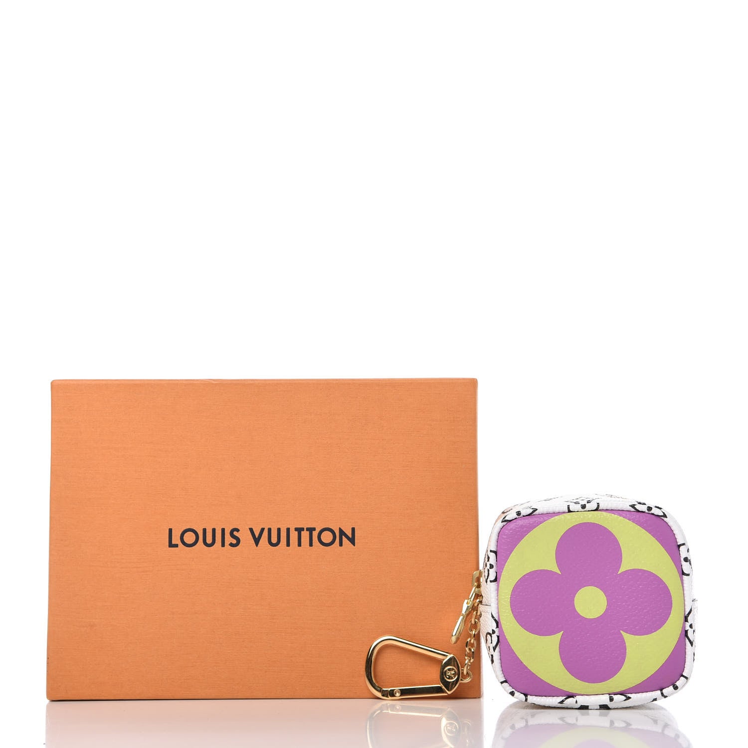 Louis Vuitton Monogram Giant Cube Coin Purse Pink 8 of 9