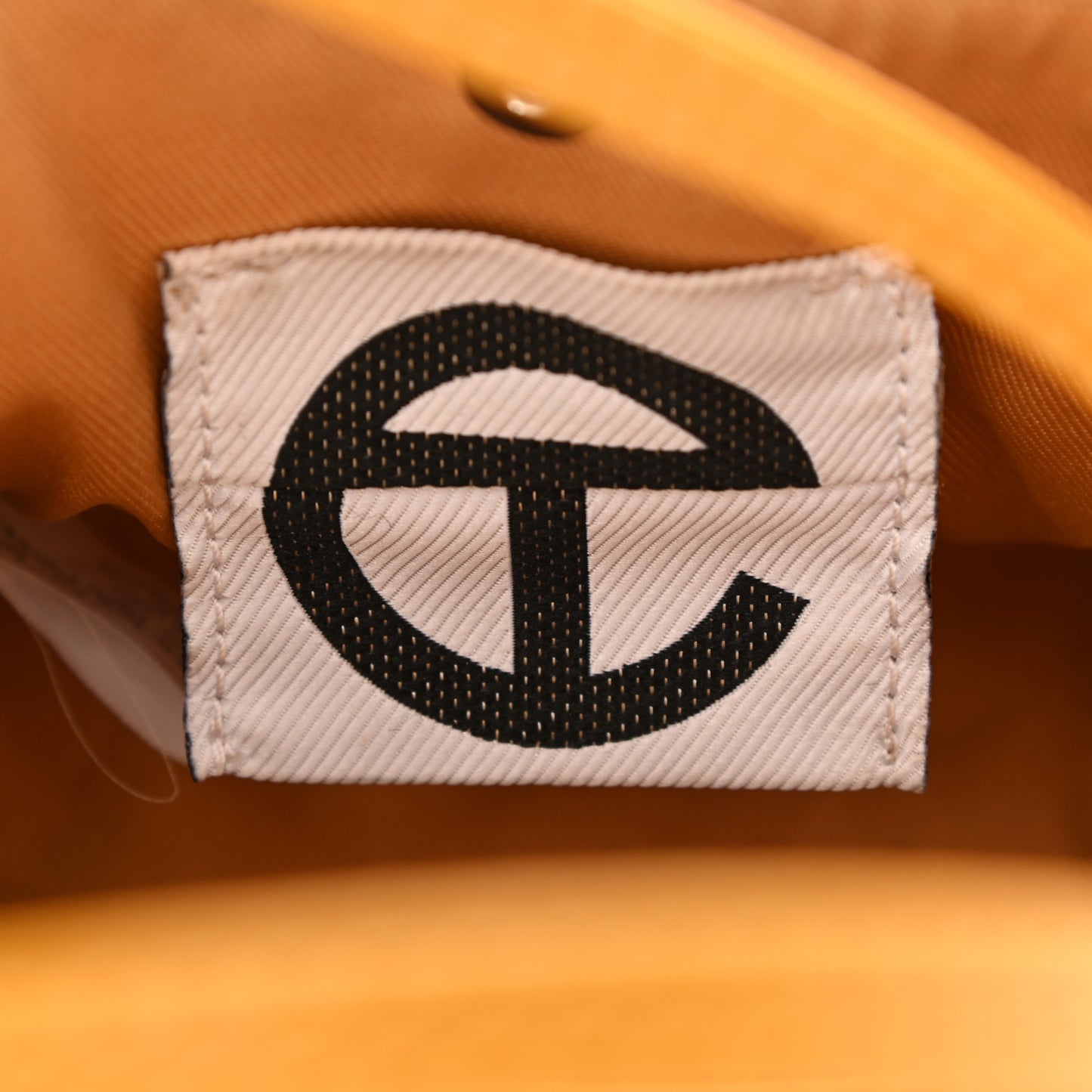 Vegan Leather Small Shopping Bag Mustard