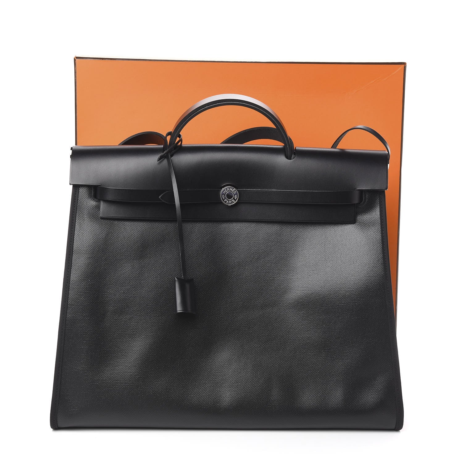 Hermes Toile H Berline Vache Hunter Herbag Zip 39 MM Black Ecru 20 of 20