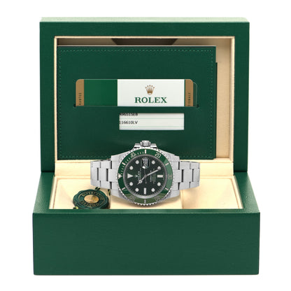 Rolex Stainless Steel 40mm Oyster Perpetual Submariner Date Hulk Watch Green 116610LV 10 of 10