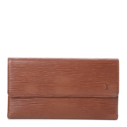 Louis Vuitton Epi Porte Tresor International Wallet Kenyan Fawn 1 of 5