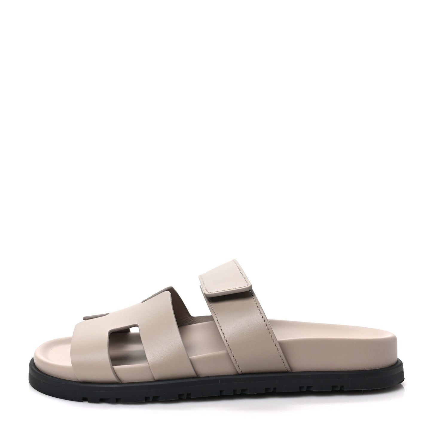Calfskin Womens Chypre Sandals 37.5 Beige Mastic