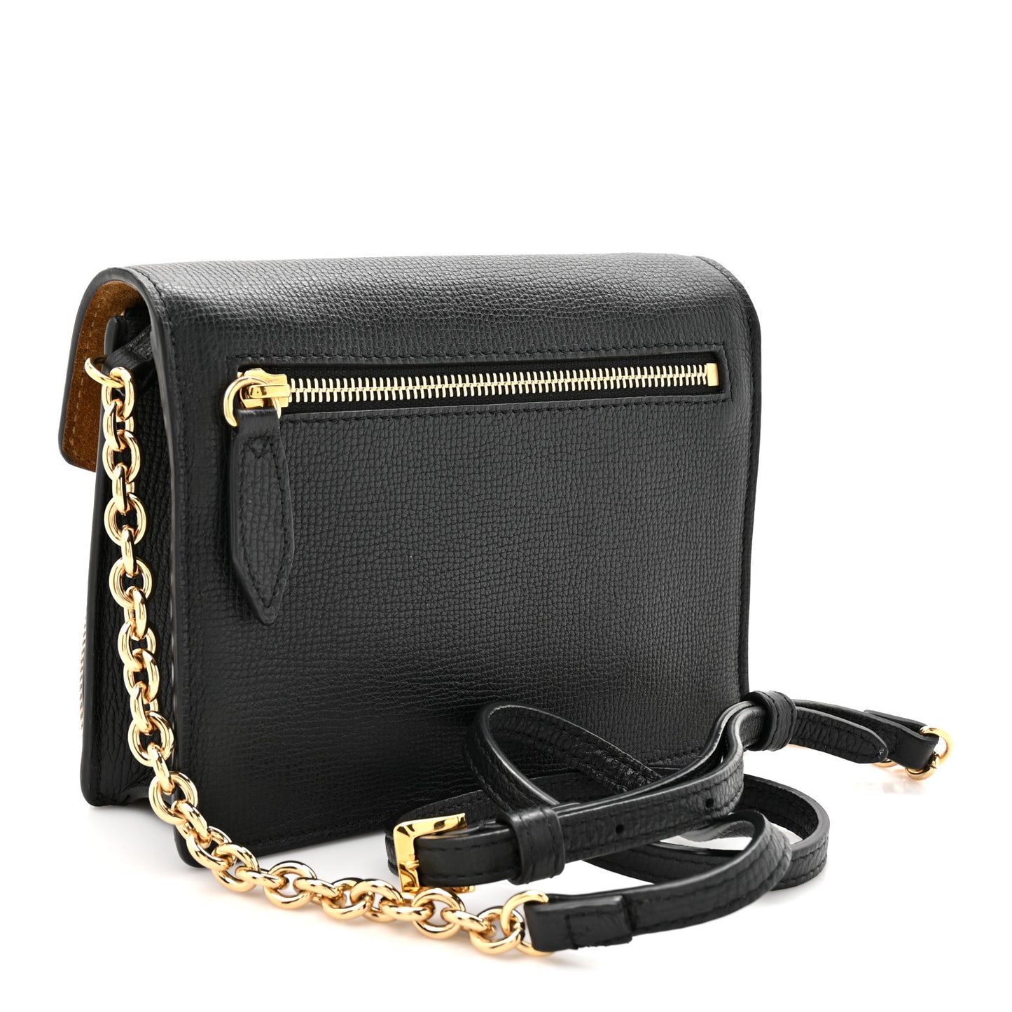 Derby Calfskin House Check Small Macken Crossbody Bag Black
