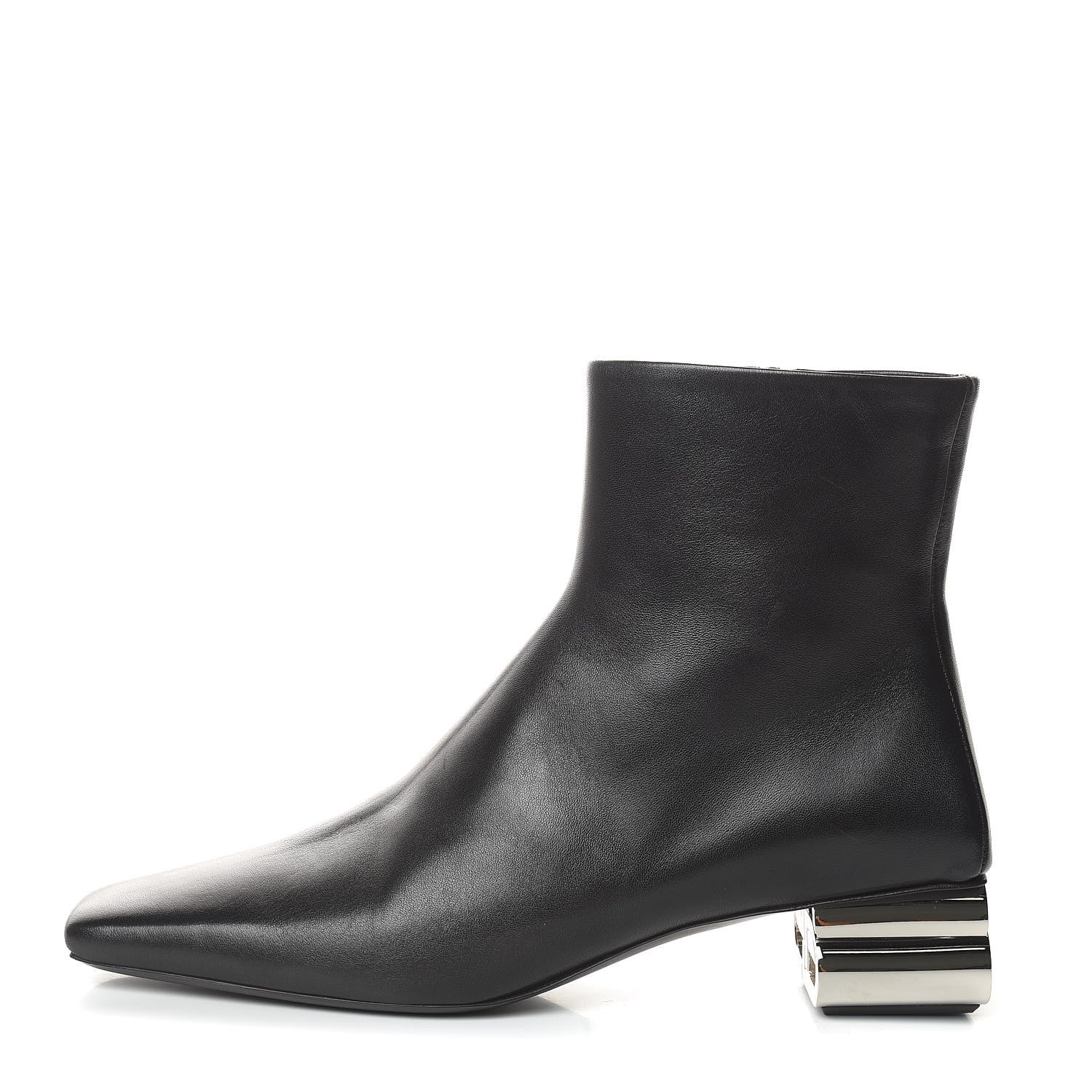 Balenciaga Sheepskin Typo Ankle Booties 39.5 Black 1 of 10