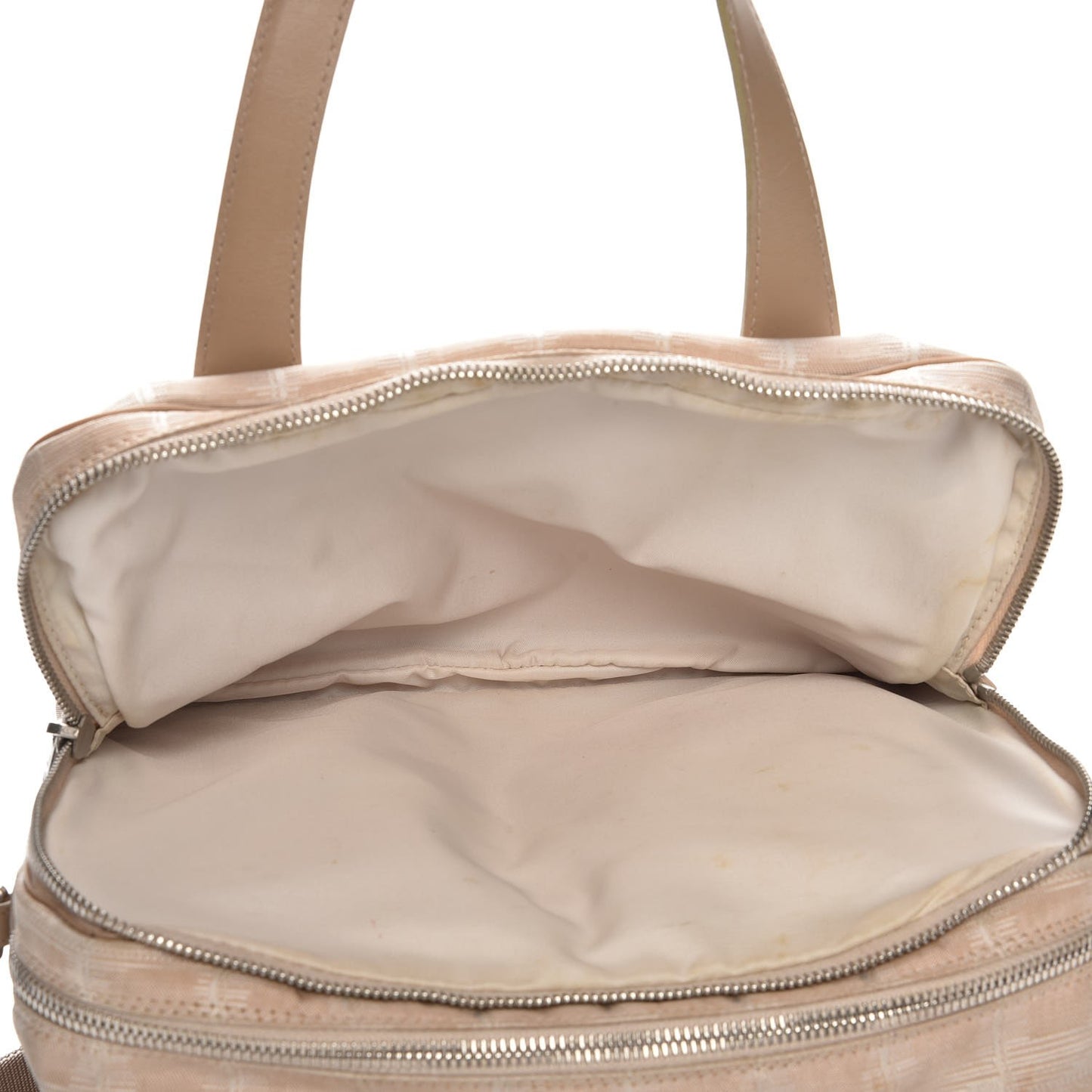 Nylon Small Travel Tote Beige