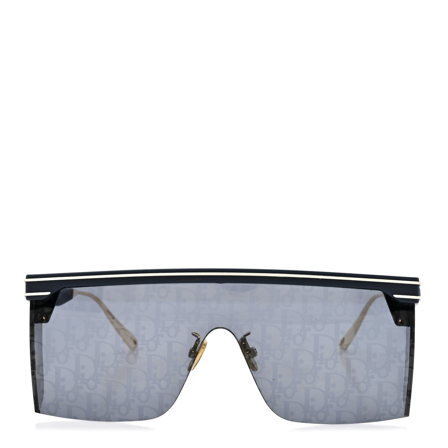Christian Dior Oblique Diorclub M1U Mask Sunglasses Blue 2 of 9