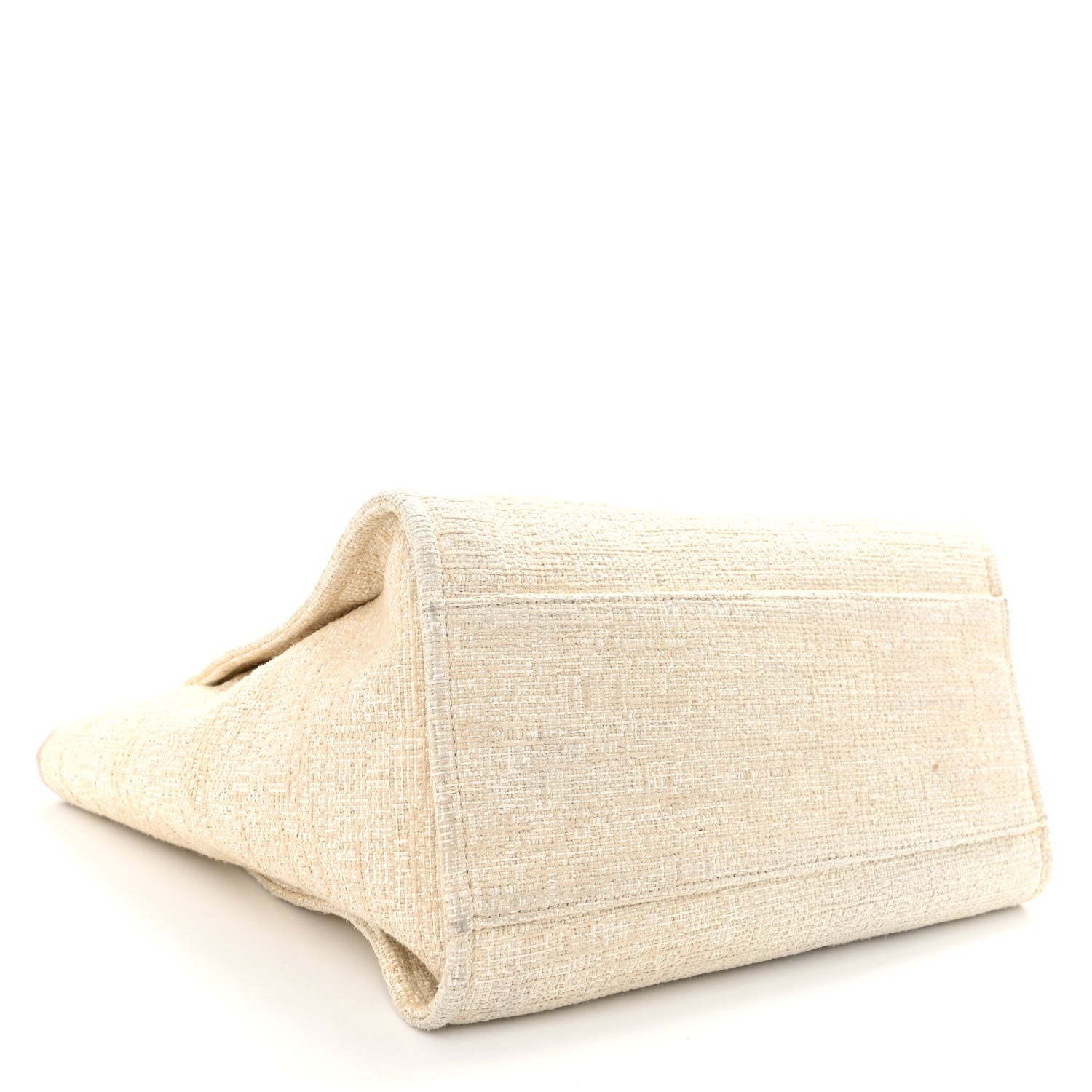 Chanel Canvas Medium Deauville Tote Light Beige 4 of 10