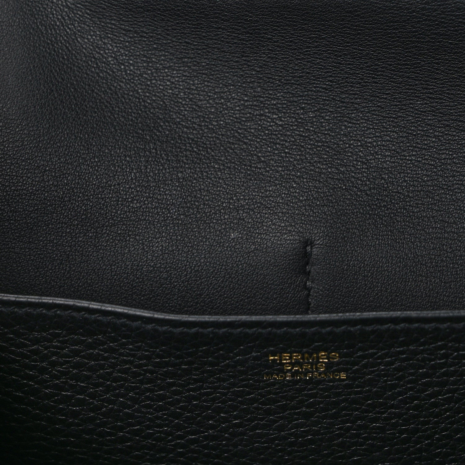 Hermes Taurillon Clemence Halzan 25 Black 12 of 13
