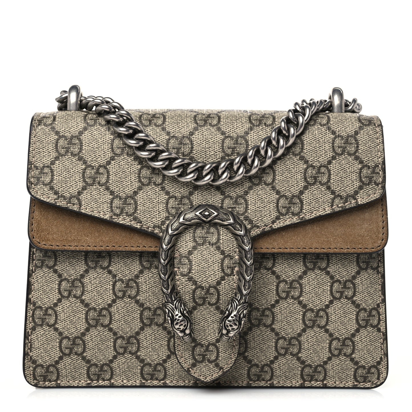 GG Supreme Monogram Mini Dionysus Shoulder Bag Taupe