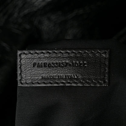 Saint Laurent Crinkled Calfskin Matelasse Monogram Large Niki Chain Satchel Black 7 of 12
