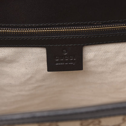 Gucci Monogram Margaux Calfskin Large Emily Chain Shoulder Bag Beige Ebony Cocoa 6 of 15