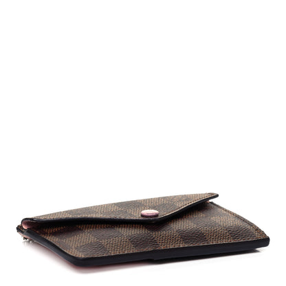 Louis Vuitton Damier Ebene Recto Verso Card Holder Rose Ballerine 4 of 7