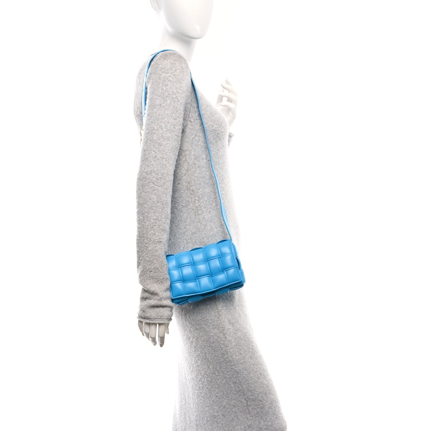 Bottega Veneta Nappa Maxi Intreccio Small Padded Cassette Crossbody Bag Pool 2 of 9