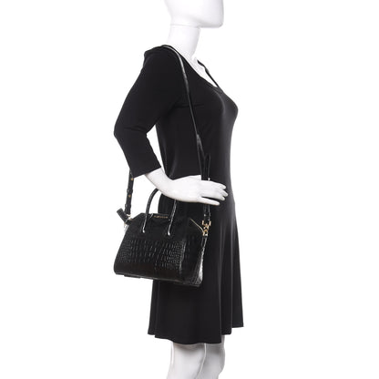 Givenchy Calfskin Crocodile Embossed Mini Antigona Black 2 of 9