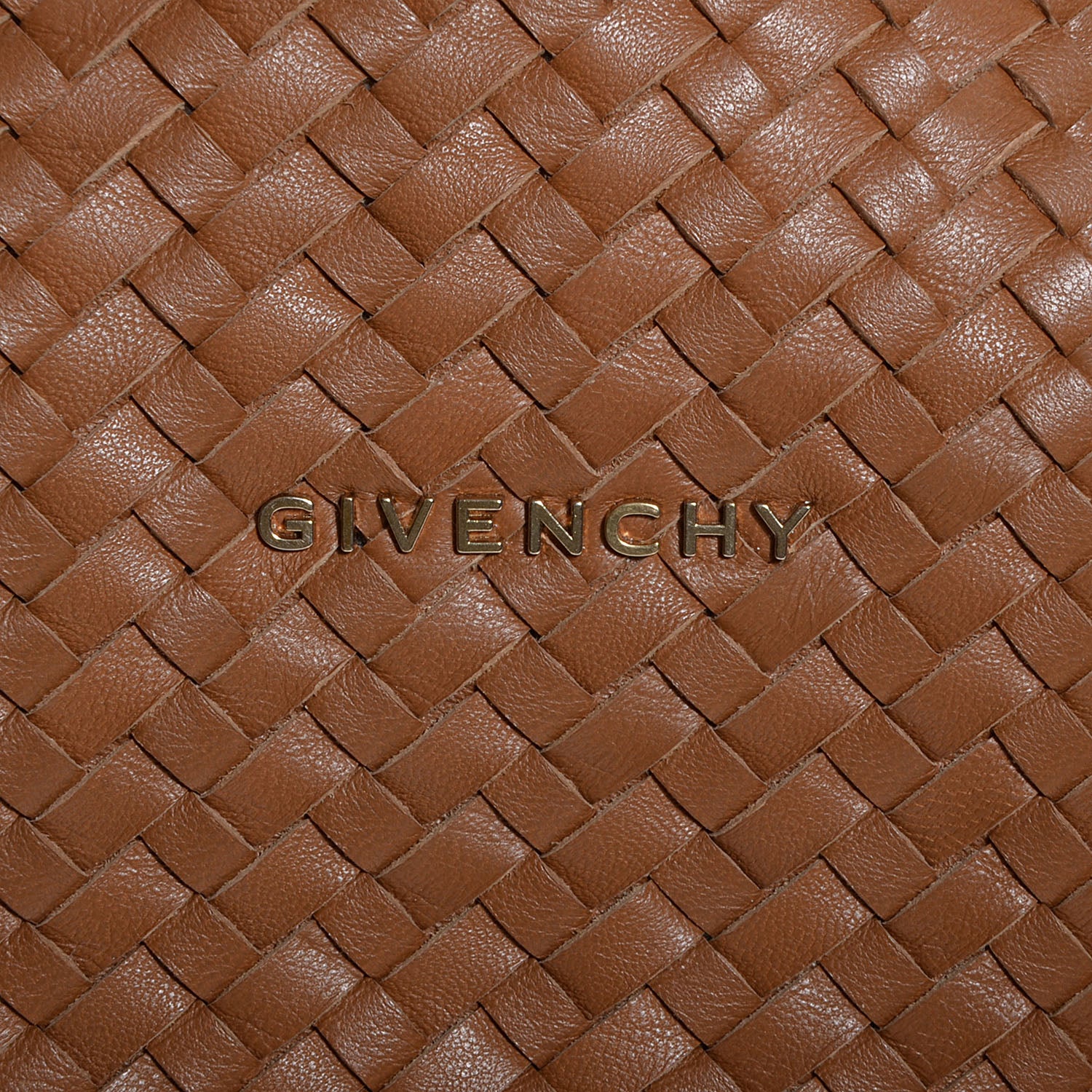 Givenchy Lambskin Small Woven Pandora Tan 8 of 12