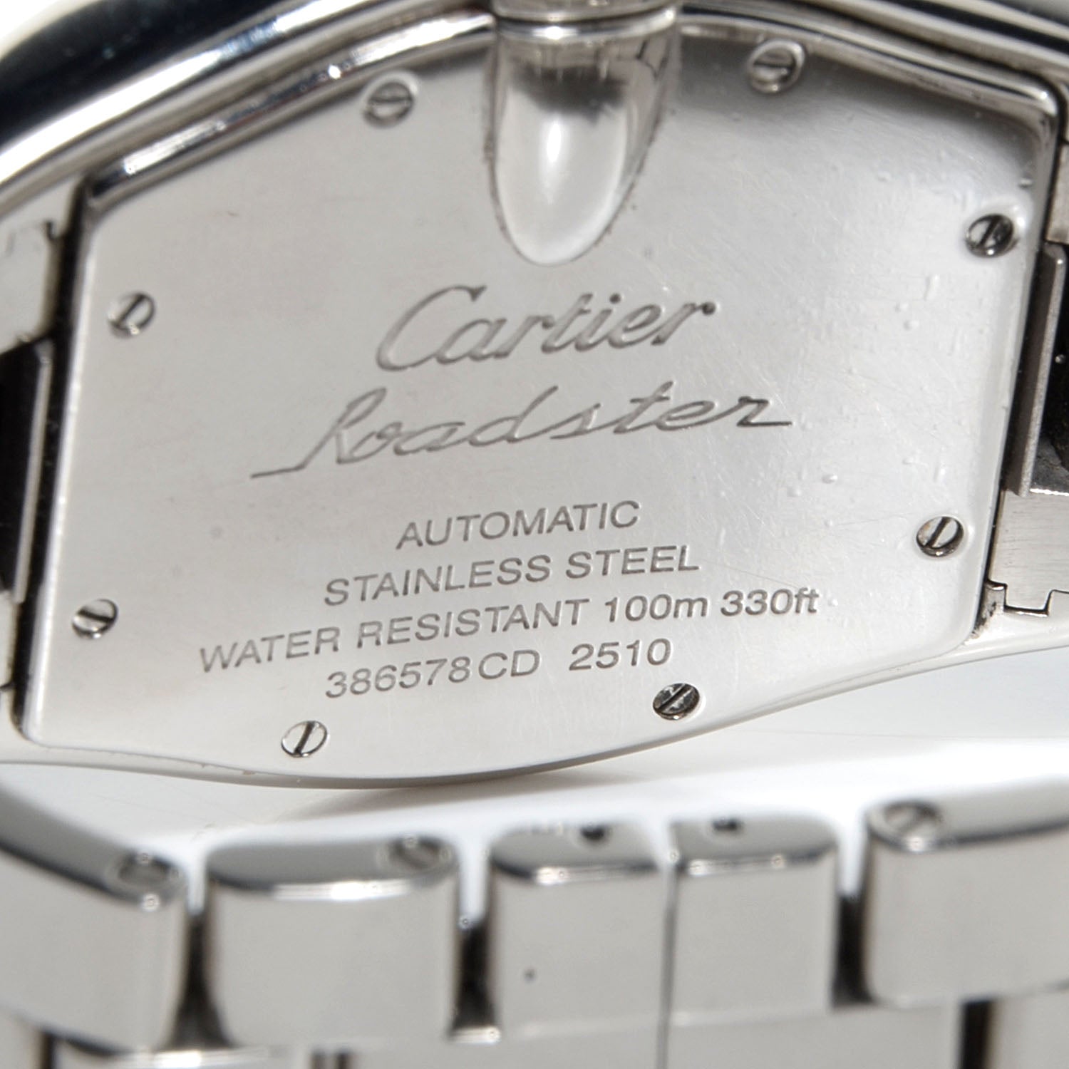 Cartier Stainless Steel 37mm Roadster Automatic Watch 3 of 10