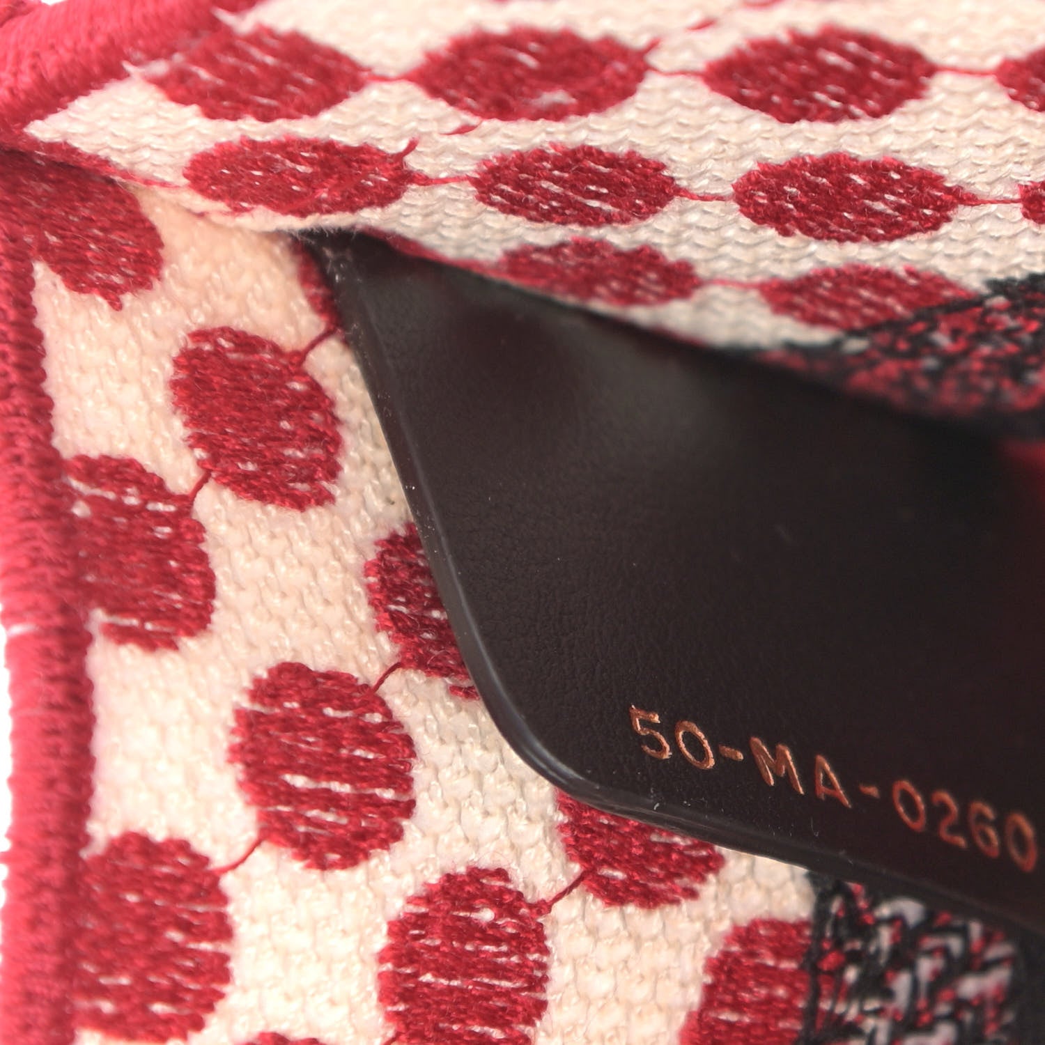 Christian Dior Canvas DiorAmour Dots Mini Book Tote Red 7 of 9