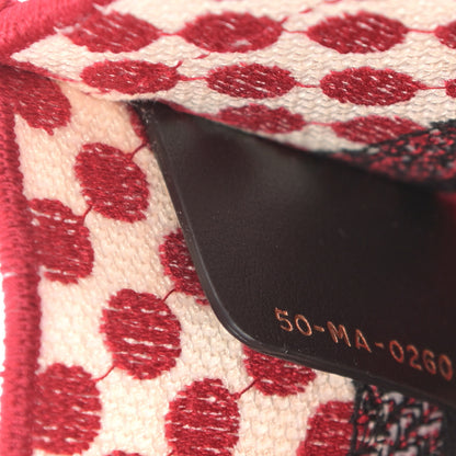 Christian Dior Canvas DiorAmour Dots Mini Book Tote Red 7 of 9
