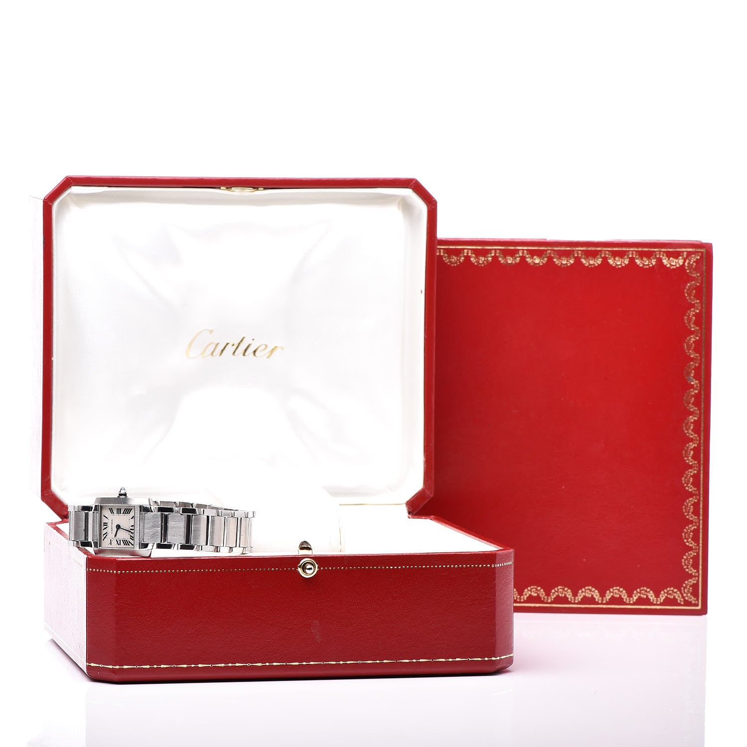 Cartier Stainless Steel 20mm Tank Francaise Quartz Watch 7 of 7
