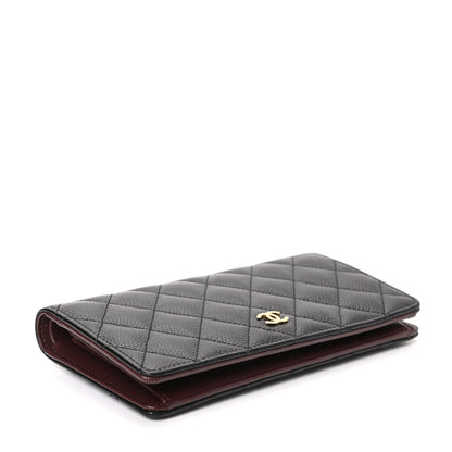 Chanel Caviar Quilted Yen Wallet Black 4 of 8