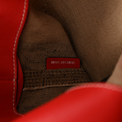 Burberry Canvas Mega Check Medium Ashby Hobo Cadmium Red 7 of 13