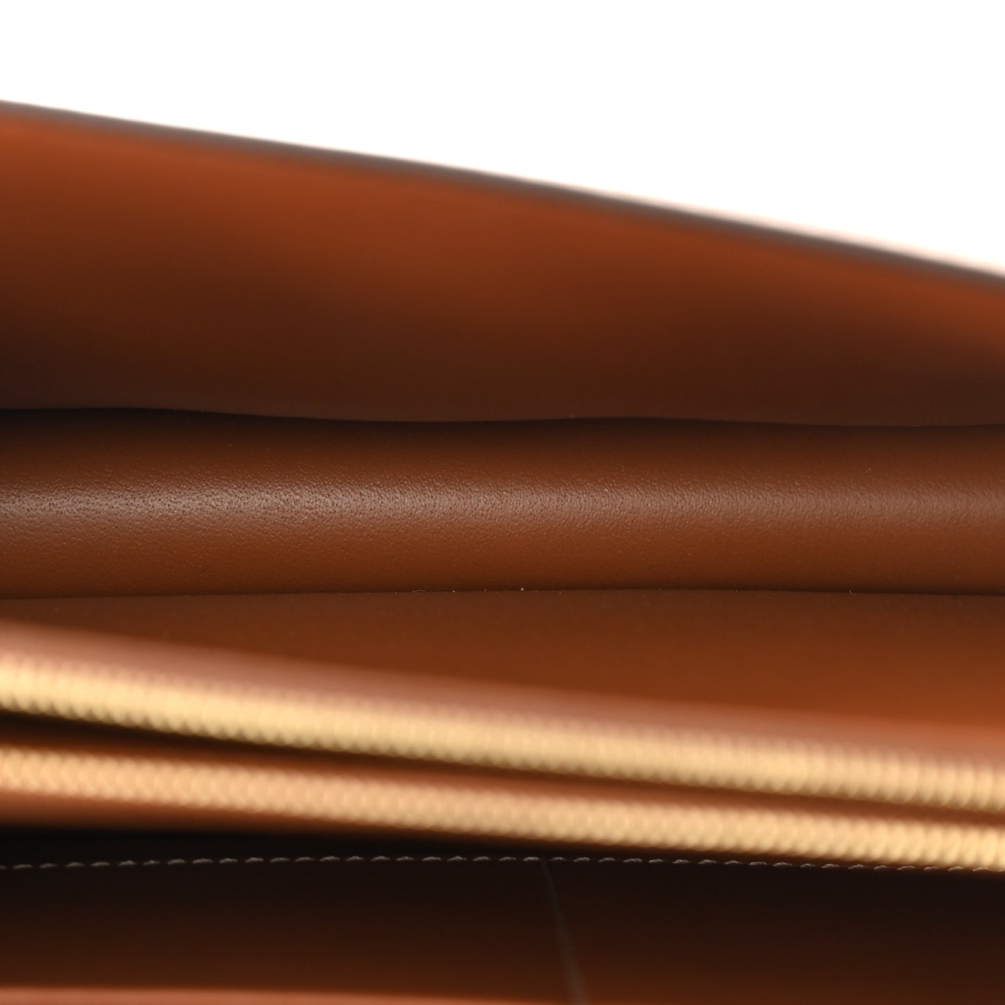 Triomphe Canvas Calfskin Enveloppe Bag Tan