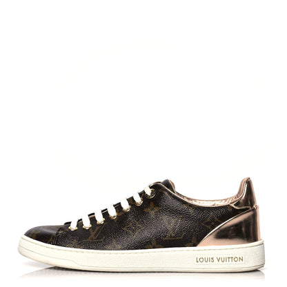 Louis Vuitton Patent Monogram Frontrow Sneakers 36.5 Rose Gold 1 of 8