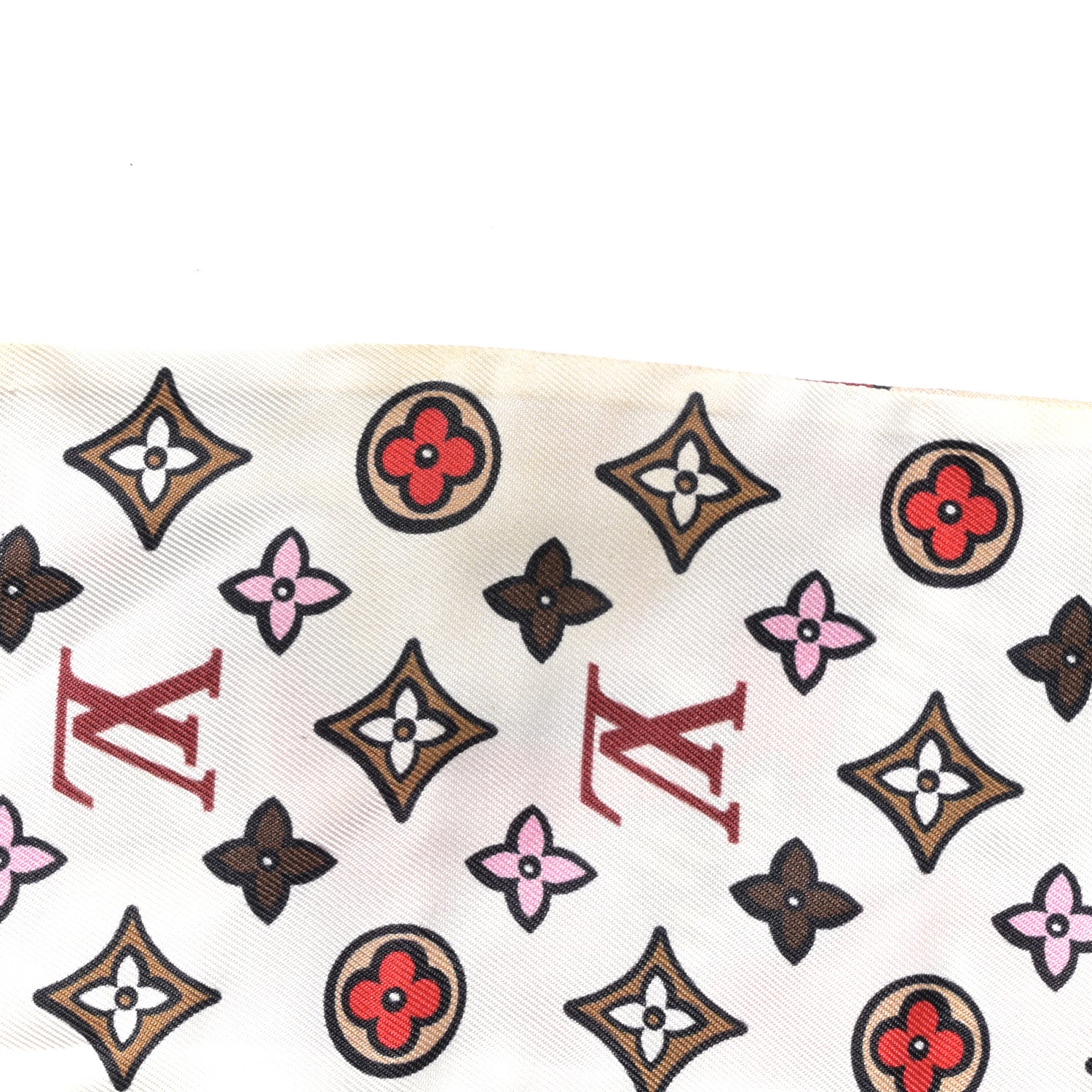 Louis Vuitton Silk Street Monogram Bandeau Beige 4 of 4