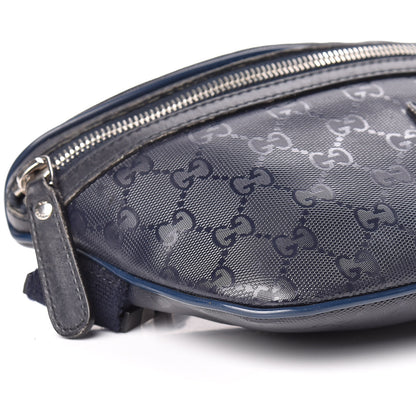 Gucci Imprime Monogram Belt Bag Navy 9 of 19