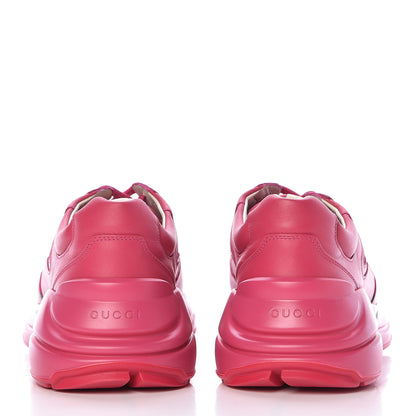 Gucci Calfskin Logo Mens Rhyton Sneakers 8.5 Box Pink 5 of 12