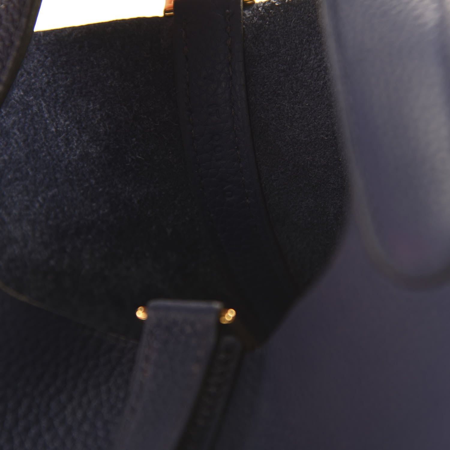 Hermes Taurillon Maurice Picotin Lock 18 PM Bleu Saphir 9 of 11