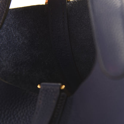 Hermes Taurillon Maurice Picotin Lock 18 PM Bleu Saphir 9 of 11