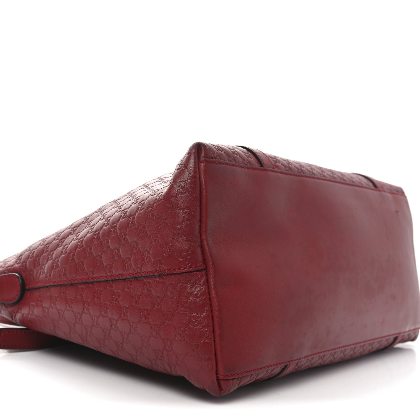 Soft Microguccissima Dome Satchel Red