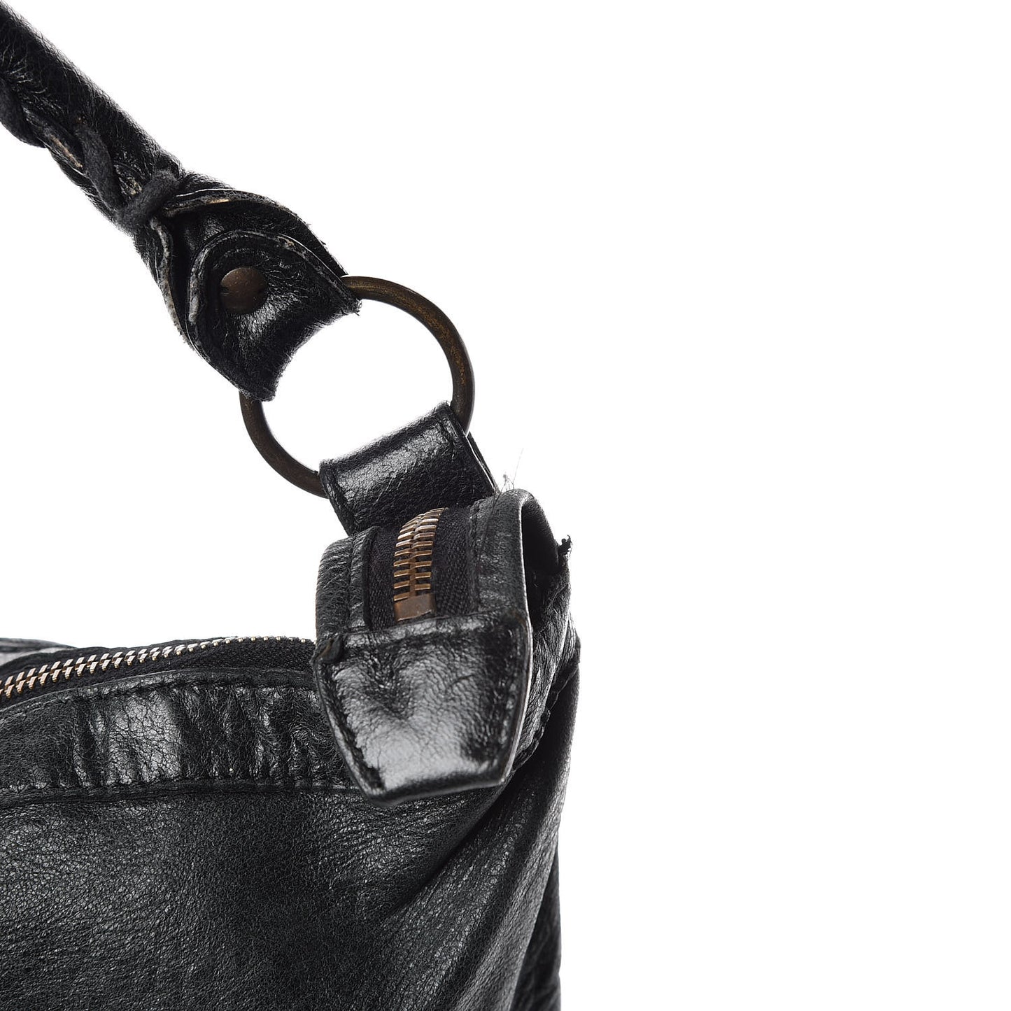 Agneau Classic Hardware Day Hobo Black