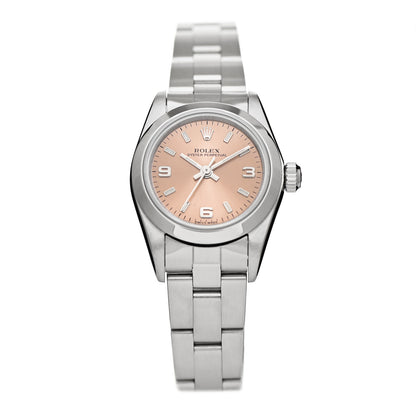 Rolex Stainless Steel 24mm Oyster Perpetual Watch Pink 76080 1 of 4