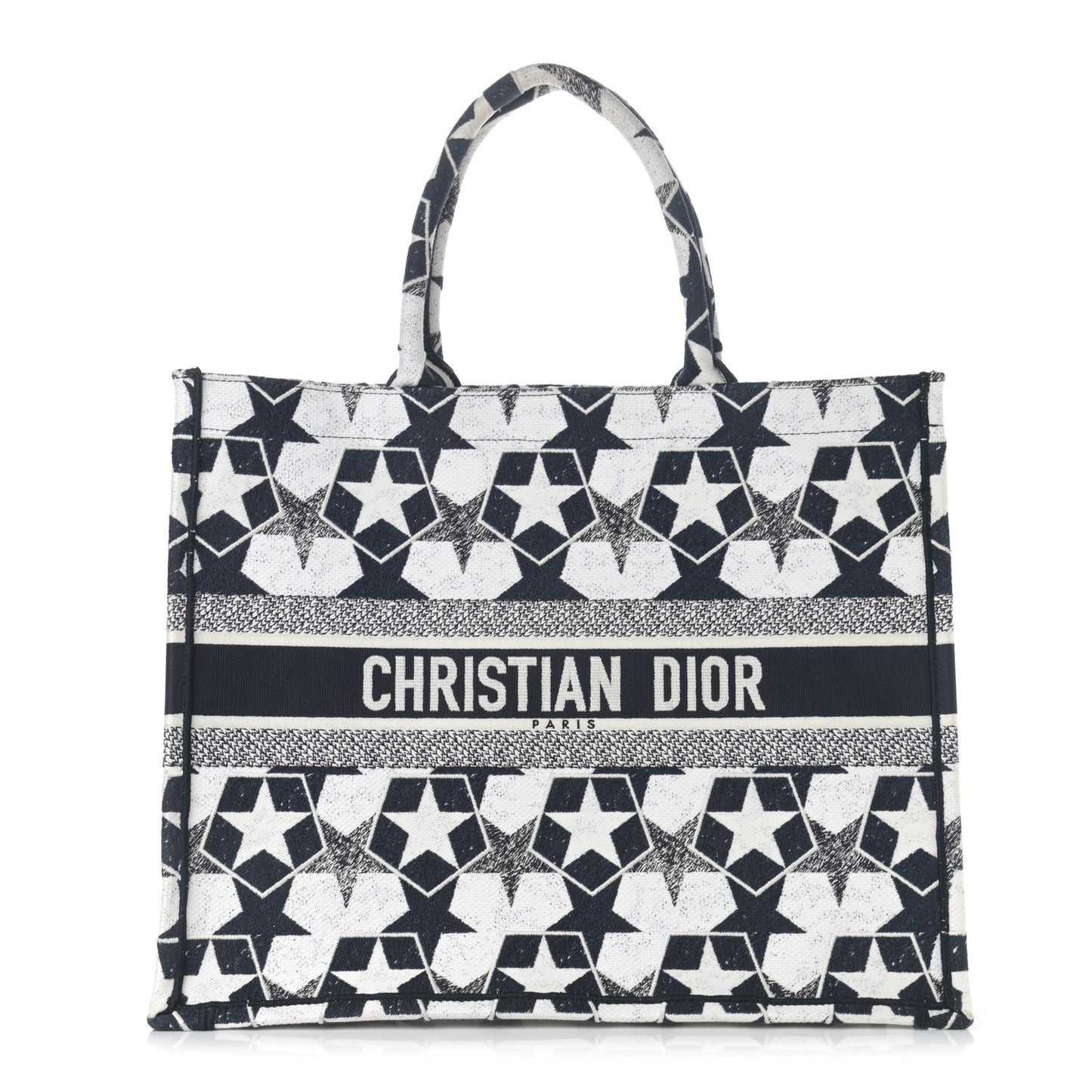 Canvas Embroidered Étoile Blue White