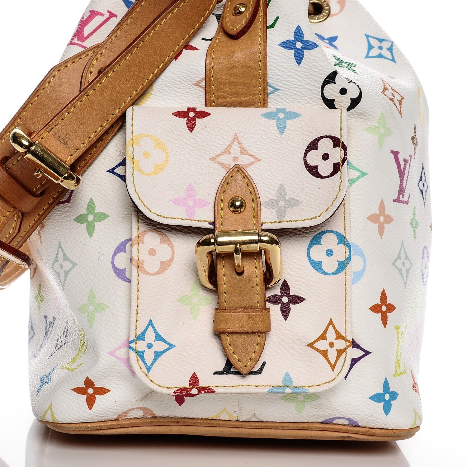 Louis Vuitton Monogram Multicolor Petit Noe White 8 of 12