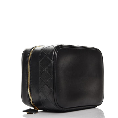 Chanel Lambskin Vanity Cosmetic Case Black 4 of 13