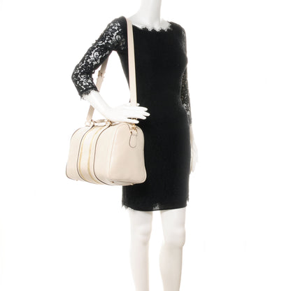 Gucci Leather Vintage Web Medium Boston Off White 2 of 7