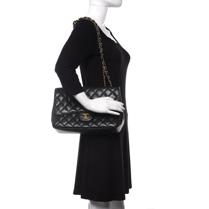 Chanel Caviar Quilted Jumbo Single Flap Black 2 of 11