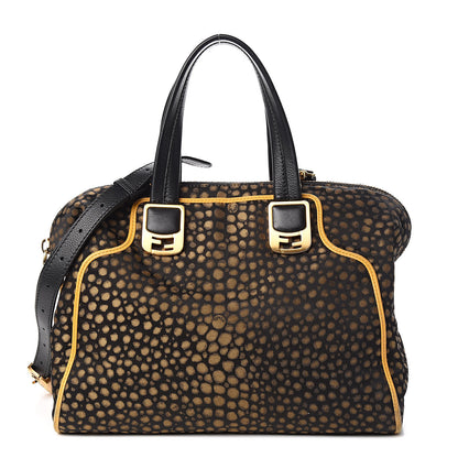Fendi Jacquard Chameleon Tote Black 1 of 12