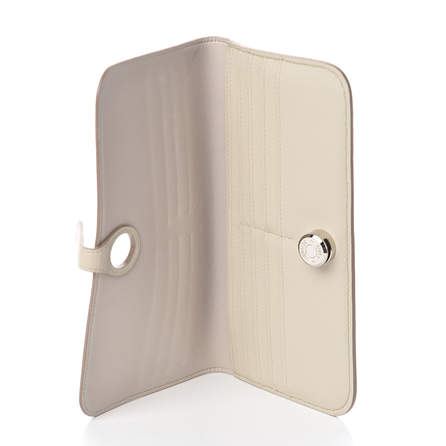 Hermes Evercolor Dogon Recto Verso Wallet Craie 7 of 7