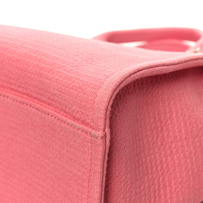 Chanel Mixed Fibers Small Deauville Tote Pink 14 of 16