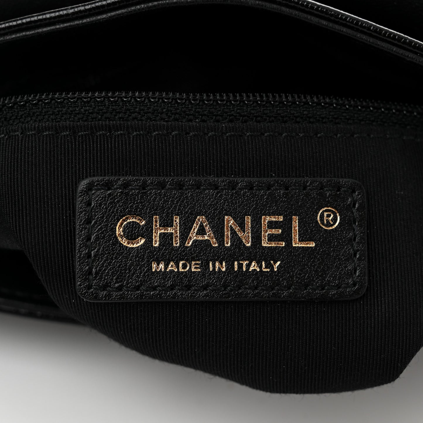 Glazed Calfskin Quilted Double Pocket Crossbody Flap Black